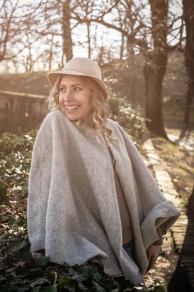 Damen Wollcape Alpenzauber