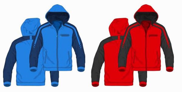 Kinder Wollfleece Jacke Textur & Detail