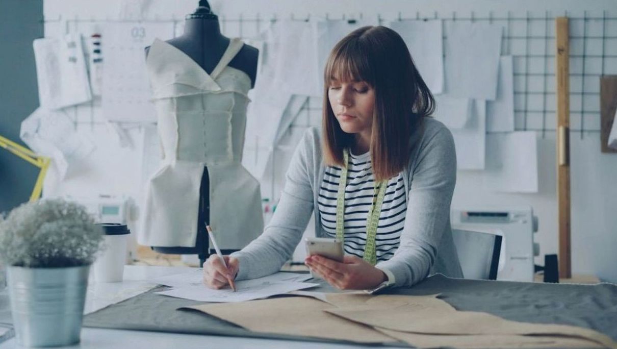 Seidenschal Floreale Ticino Atelier Fertigung